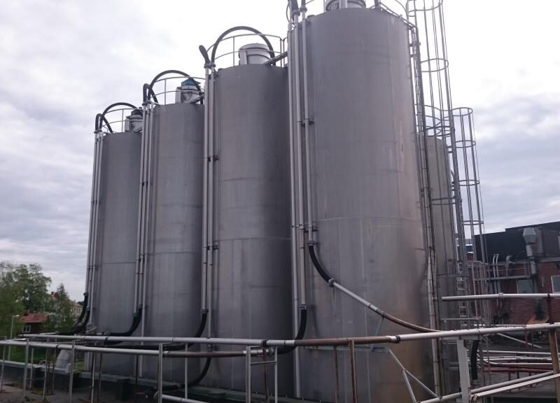 Silo 100 000 liter tank i Aluminium
