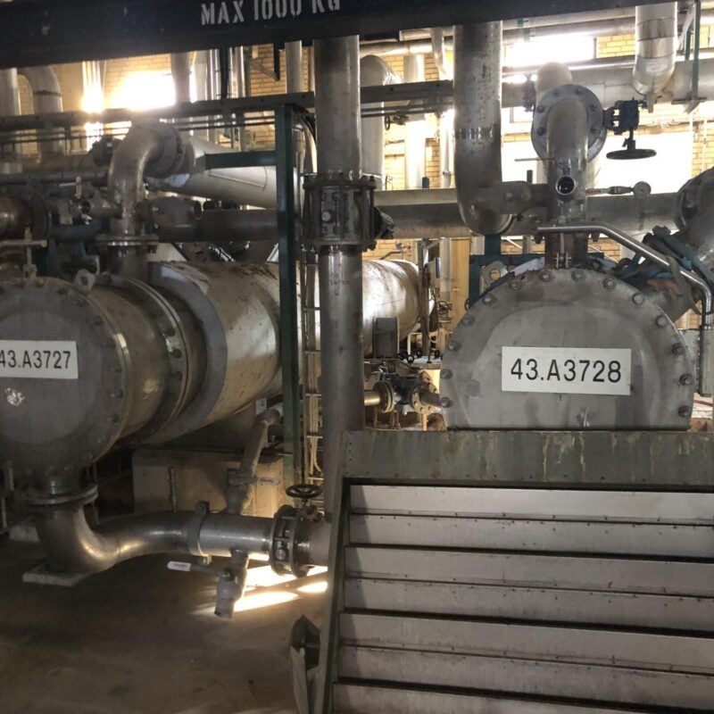 Tubvärmeväxlare 1,35m3/0,94m3 i syrafast